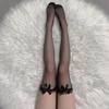 1Pair Black White Sexy Overknee Long Socks Sweet Over Knee Long Socks Women Girls Lolita Bowknot Thigh High Stockings