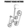 Adjustable Idler Pulley Wrench Set Steel Idler Pulley for Efficient Belt Maintenance & Enhances Vehicle Performances