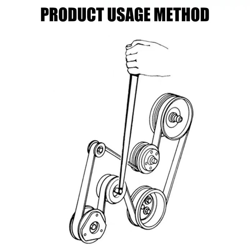 Adjustable Idler Pulley Wrench Set Steel Idler Pulley for Efficient Belt Maintenance & Enhances Vehicle Performances