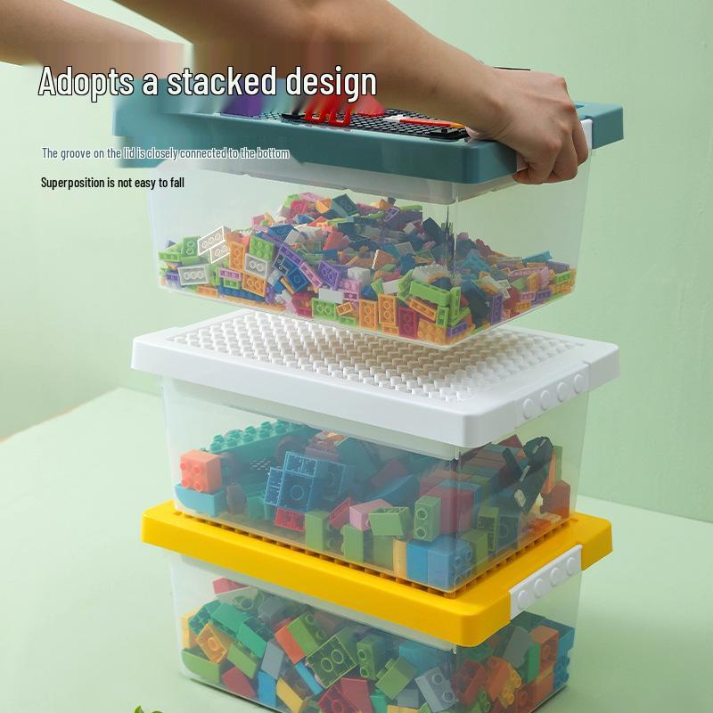 Children's Magnetic Tile Storage Box for Building Blocks & Programming Schools