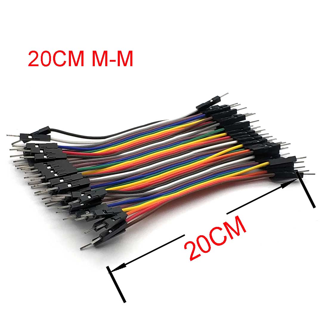 

Dupont Лінія 10СМ 20СМ 30СМ 40Pin Тато до Тата + Тато до Мами та Мама до Мами Перемичка Dupont Кабель для Arduino DIY КІТ 20CM M-M