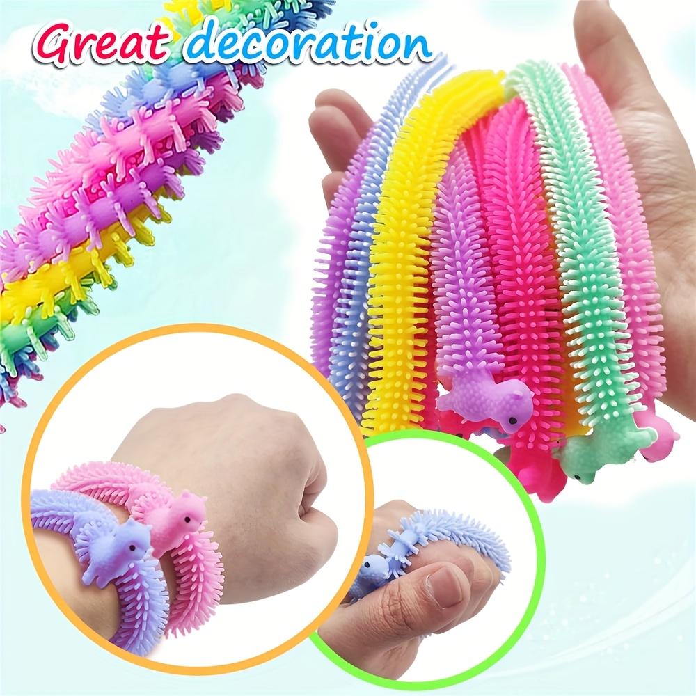 10Pcs Alpaca Stretching Bracelet Stretchy String Noodles Soft Stress Relieving Birthday Party Favors Random Color