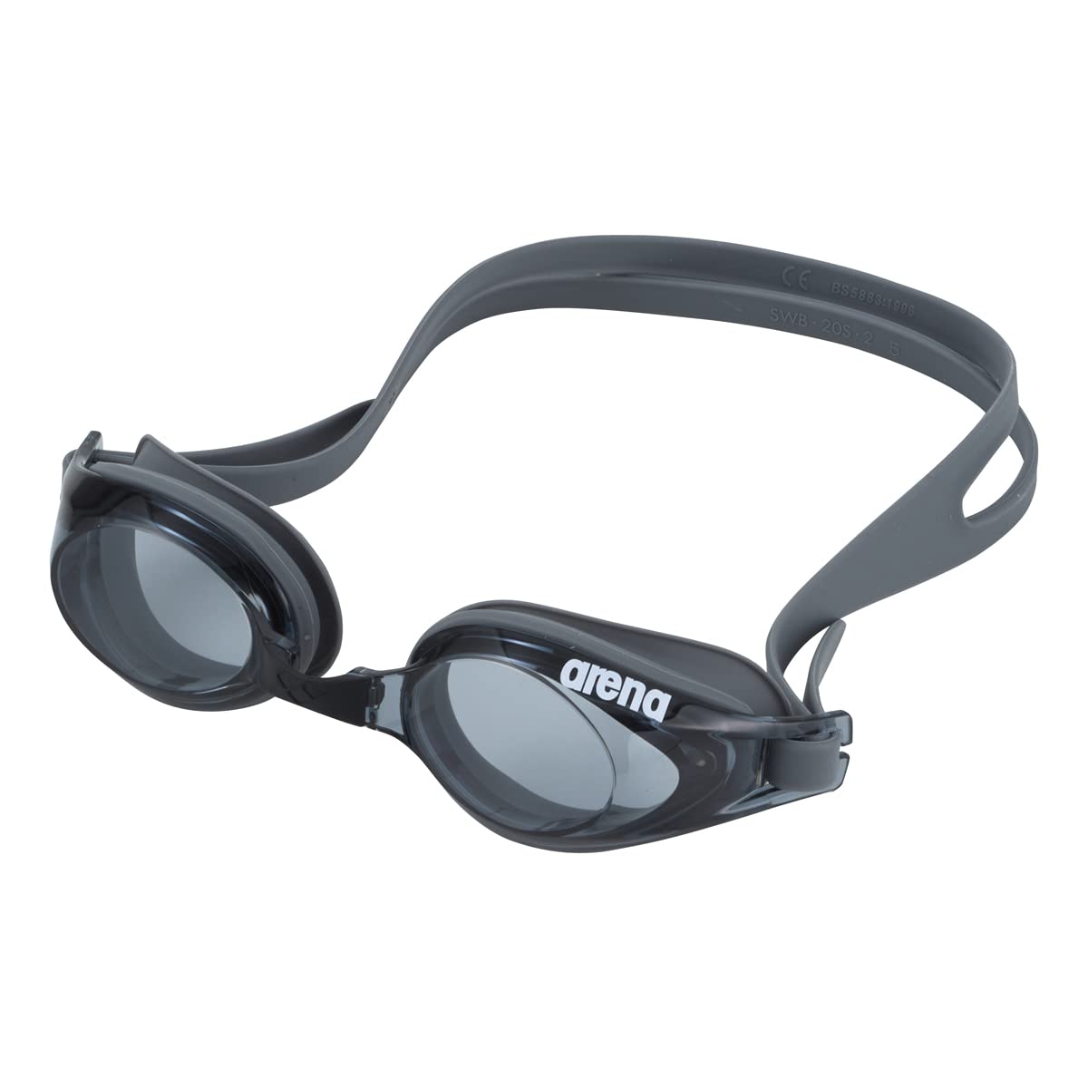 

Swimming Goggles for Fitness Unisex Smoke x Gray One Size Fits Most [Arena] [Silky] Anti-Fog (Linone Function) AGL-3100
