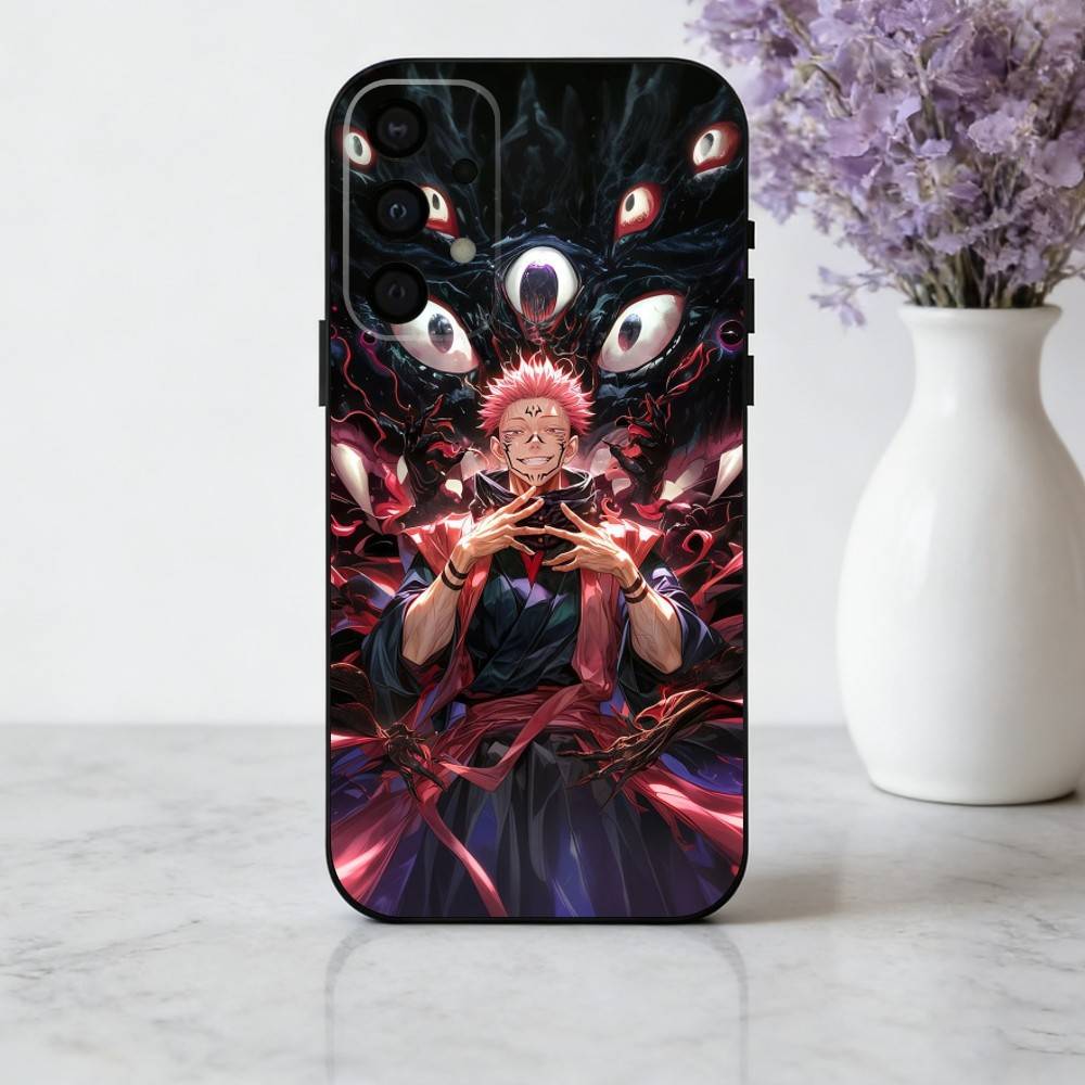 R-Ryomen S-Sukuna J-J-Jujutsu K-Kaisen-N Phone Case For Samsung Galaxy A73,A72,A71,A70,A53,A52,A51,Soft Silicone Black Cover