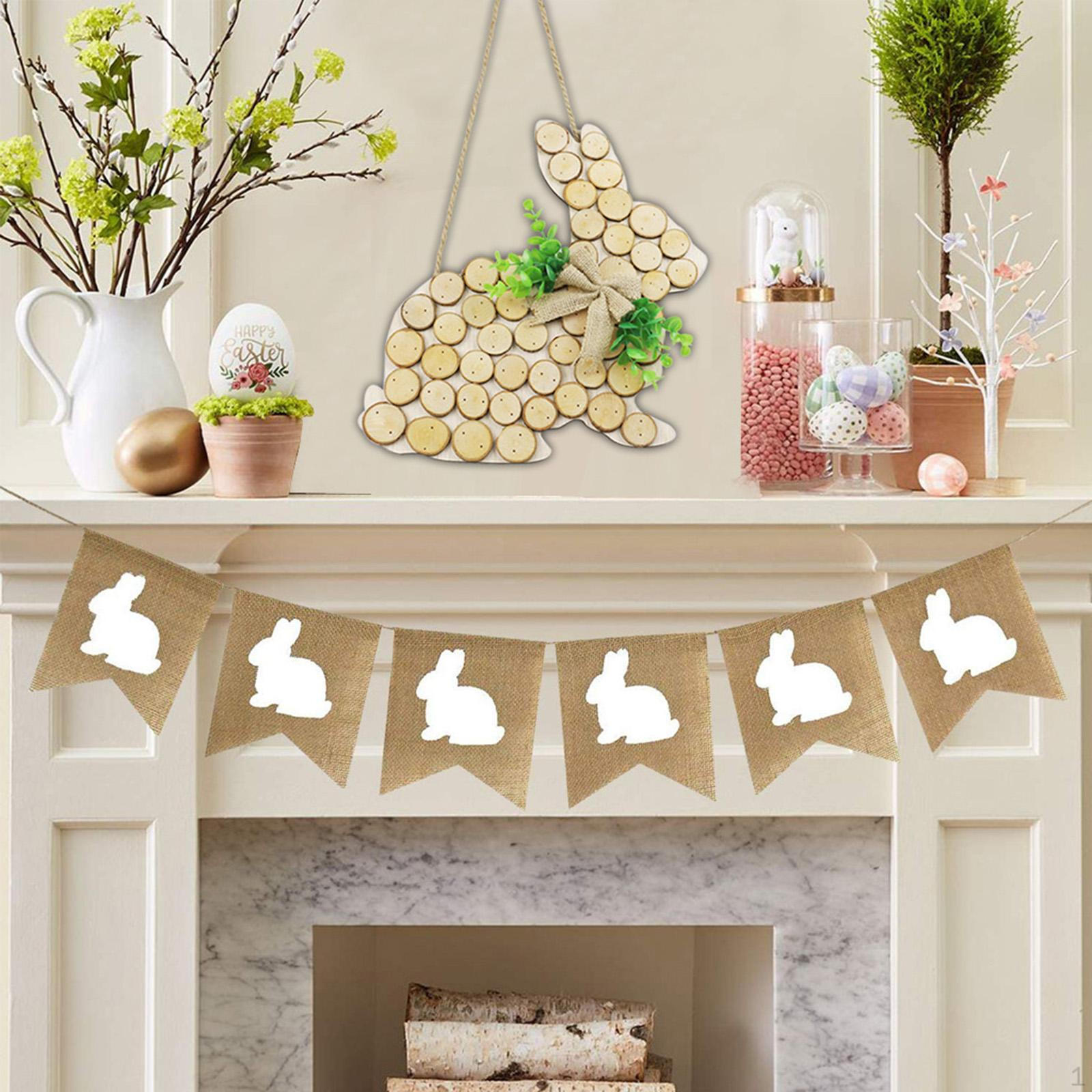 

Easter Bunny Door Hanger - Festive Spring Decor for Your Front 32.5x33CM