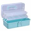 Transparent Sewing Storage Box Three-layer Portable Hardware Tool Box Craft Storage Box