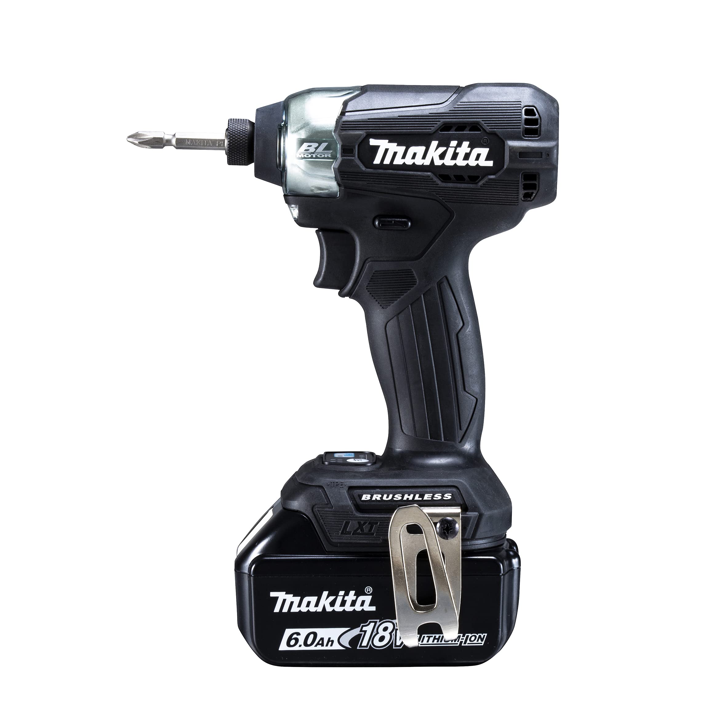 

Makita TD157DRGXB Rechargeable Impact 18V with Two and Black Driver, 6Ah, Batteries, Charger, Case, чорний
