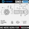 FENRIR M10XP1.25 Banjo Bolt Double Stainless Steel 304 Stainless Steel