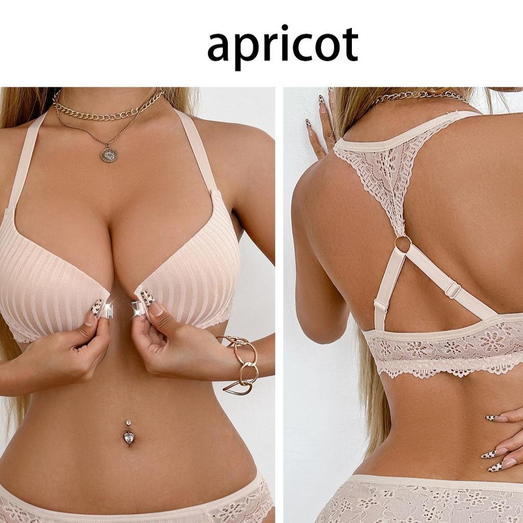 Große Größe TK schöner Rücken-Sammel-Frontverschluss Französischer sexy Spitzen-BH