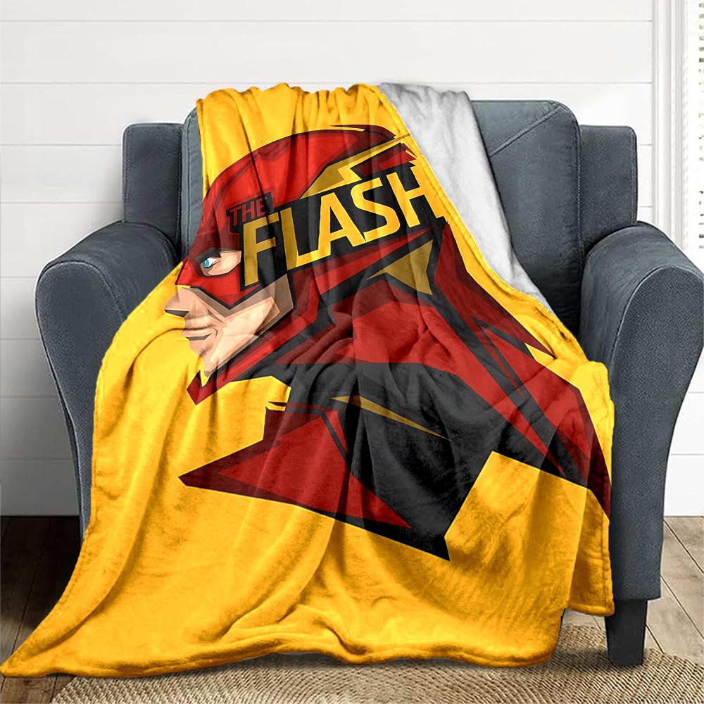 

1pc The Flash Blanket Polyester Fiber, All Season Comfort for Sofa, Bed, Office, Car, Camping Ideal Home Decor & Gift, Office Comfort 80x120cm