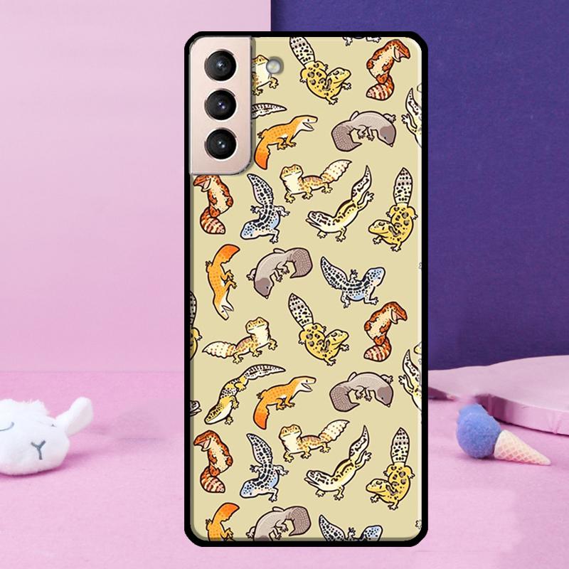 Lizards Geckos Phone Case For Samsung Galaxy S25 Ultra S24 Ultra S9 S10 S20 S21 S22 Plus S23 S24 FE Cover