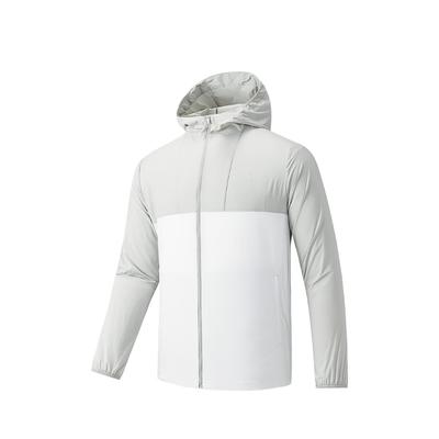 Training Series Sports Casual Simple Color Block Hooded Breathable UV Protection Sun Protection Jacket Men Jackets 152527605-1
