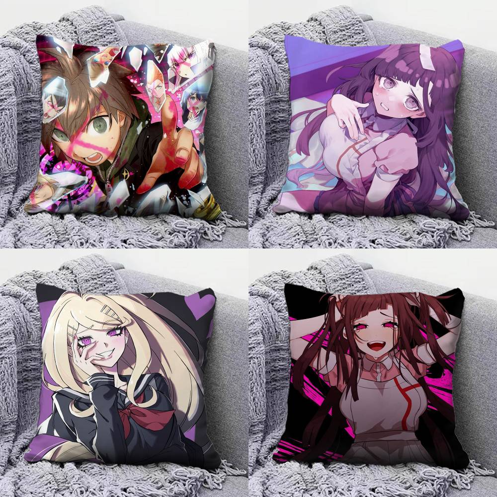 Danganronpa Game Anime Home Sofa Cushion Covers and Aecorative Custom Pillow Covers