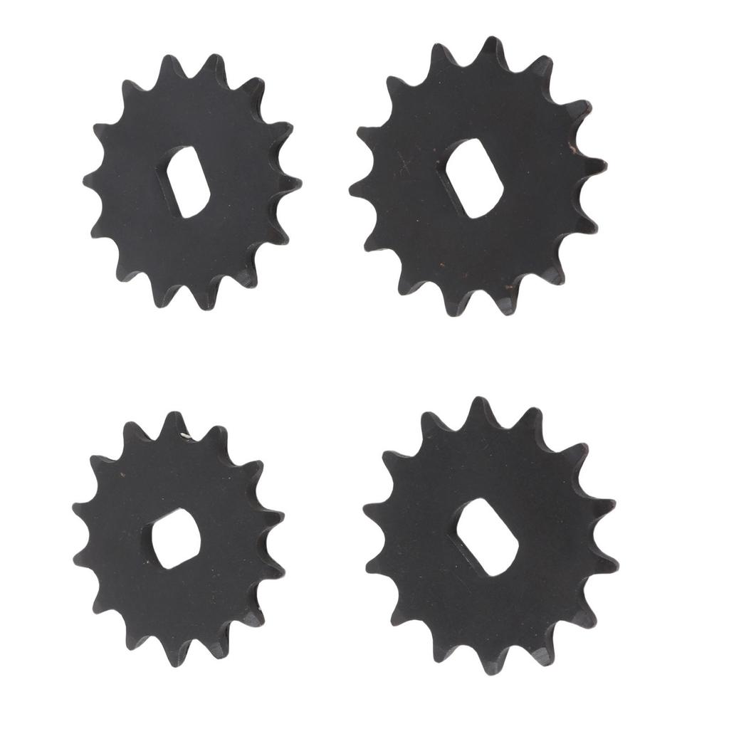 4pcs Motor Sprocket 14 Teeth Steel High Strength Front Sprocket for 420 Chain Modification