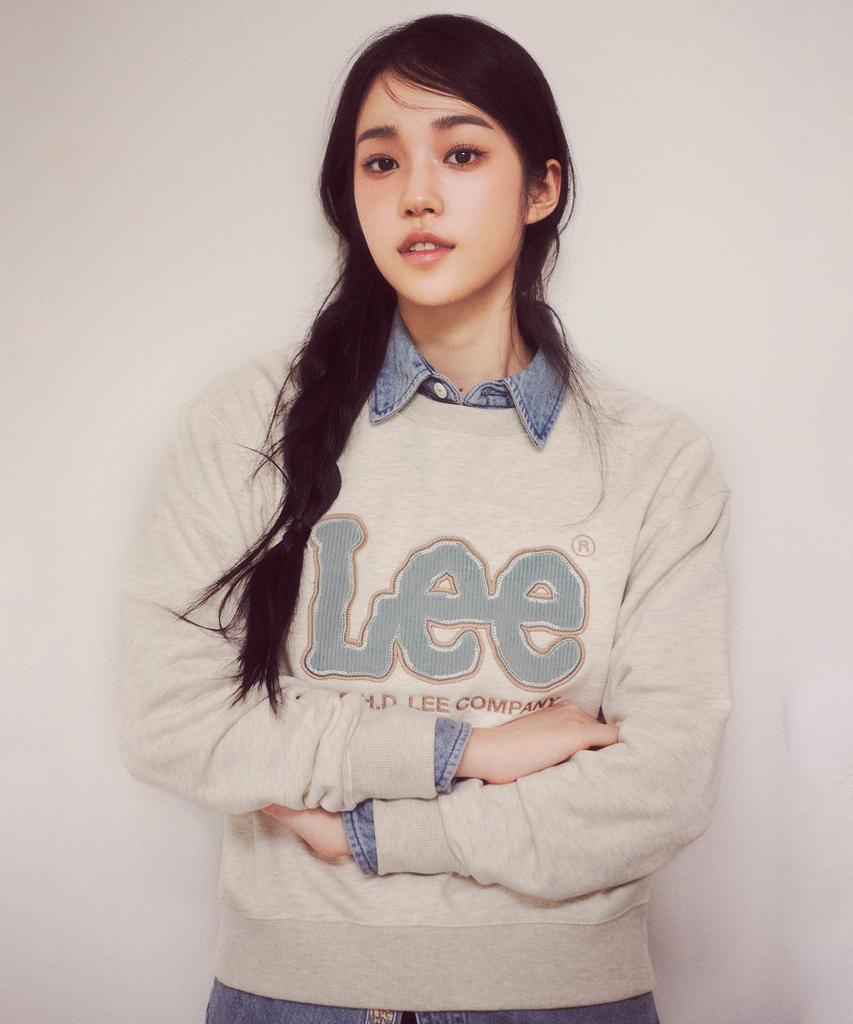 LEE Corduroy Big Twitch Fleece Sweatshirt Oatmeal