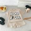 Cartoon Mickey Boys Short Sleeve Set T-shirt + Shorts Summer Clothing New Style Kids 2pc/set Toddler Costume Casual Tracksuits