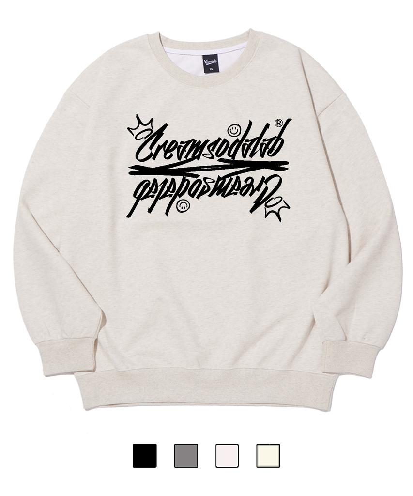 CREAM SODA LAB Crsdel Lettering Sweatshirt (Type B)