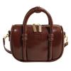 Premium Oil Wax Leather Retro Small Bag Women'S Winter Versatile Messenger Bag Portable Bowling Bag