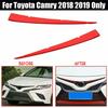 Paar Auto Edelstahl Front Mitte Kühlergrill Abdeckung Zierleisten Für 18 19 Camry SE XSE