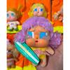 Cry Baby Plush Keychain With Surfboard Design For Summer Beach Accessory