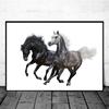 Horse Wall Art Posters Horse Running Canvas Art Print Painting Beautiful Horses Pictures for Modern Home Living Room Decoration