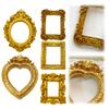 Pack of 10 Gold Small Baroque Style Picture Frames Miniature Picture Frames for Dollhouse Crafts Home Party Decoration