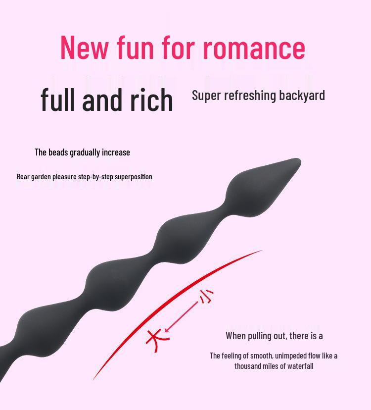 Versatile Extra-Long Anal Plugs: Large-Size Beaded Masturbators for Men and Women, Adult Toys