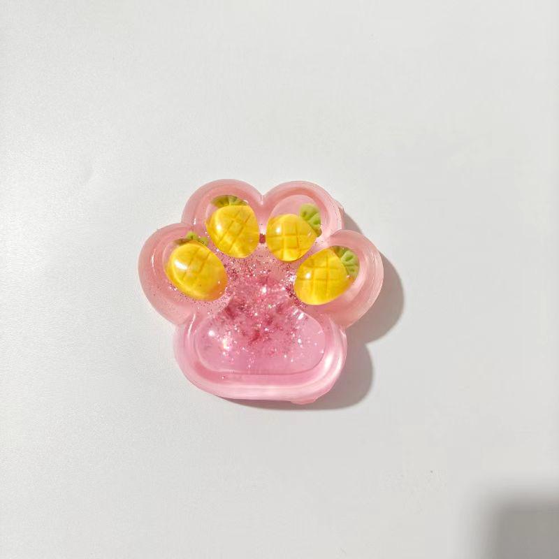 Strawberry Cat Paw Slime Decompression Toy - Slow Rebound Cute Stress Reliever.
