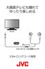 JVC TV Earphones with Volume Black HP-F207L-B Controller,