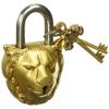 Brass Padlock 'Lion King': Antique Design Door Lock