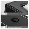 Desktop Leather Tissue Box Holder