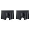 2 stk Herre Truser Herre Ice Silk Boxers Sømløse Sexy Undertøy Mann Ultratynn Pustende Boxershorts Herre Underbukser Boxershorts