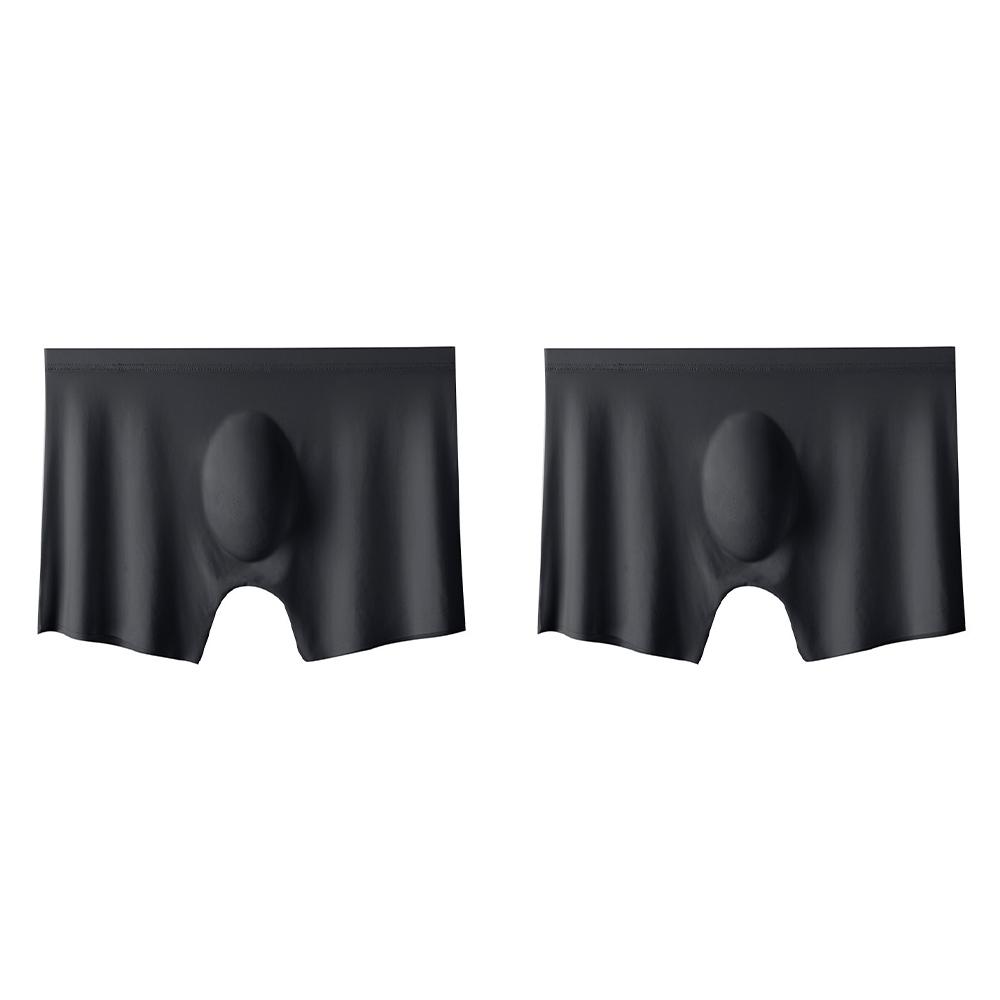 2 stk Herre Truser Herre Ice Silk Boxers Sømløse Sexy Undertøy Mann Ultratynn Pustende Boxershorts Herre Underbukser Boxershorts