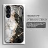 Marble textured pattern tempered glass phone case suitable for Samsung Galaxy S26 S25 S24 S22 S21 S20 FE/Ultra/Plus anti scratch