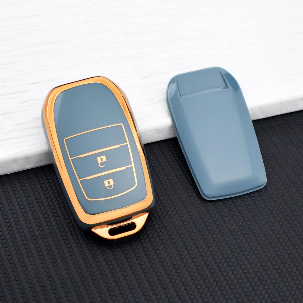 TPU Anti-Scratch Remote Car Key Case Cover for Toyota CHR Hilux Fortuner Land Cruiser 200 Camry Corolla Crown RAV4 Highland