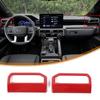 Red ABS Dashboard Side Air Vent Frame Trim For Toyota Tacoma 2024+