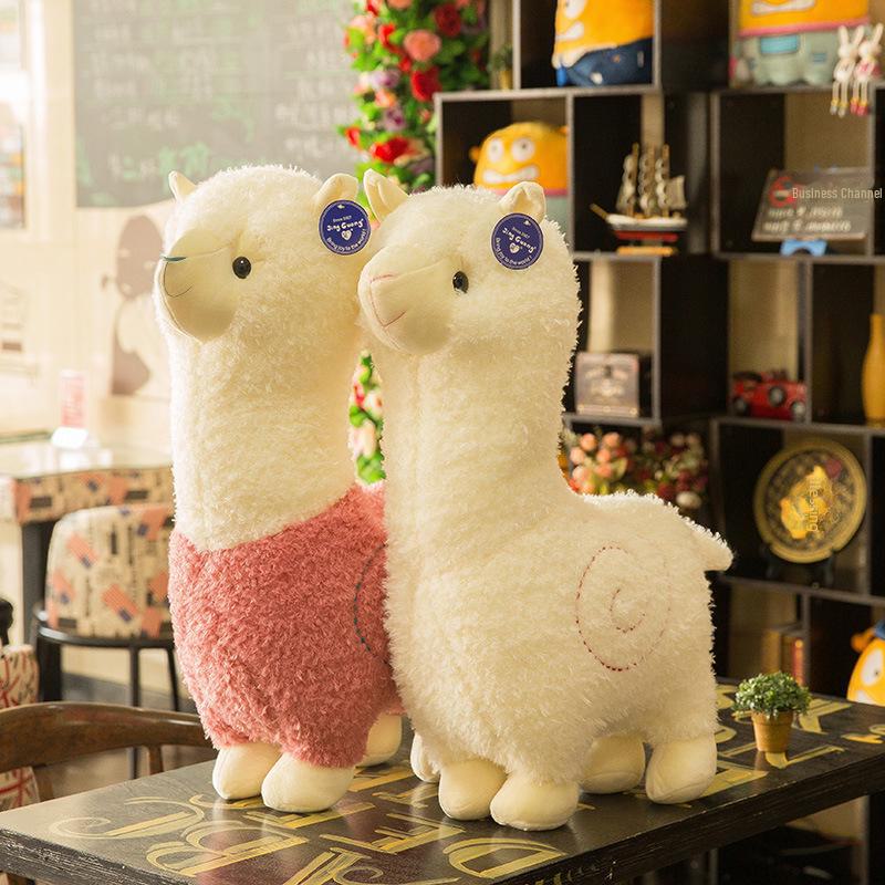 Adorable Alpaca Plush Toy - Cute Cartoon Sheep Doll & Sleep Pillow for Kids