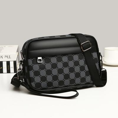 Borse a spalla in pelle PU da uomo  Borse a tracolla business di lusso  Moda uomo  Stoccaggio da viaggio  Pochette porta telefono  Qualità superiore