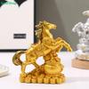 Reichtum & Wohlstand Pferde statue | Silbernes Pferd Feng Shui Dekoration für Zuhause & Büro Glücksbringer Ornament