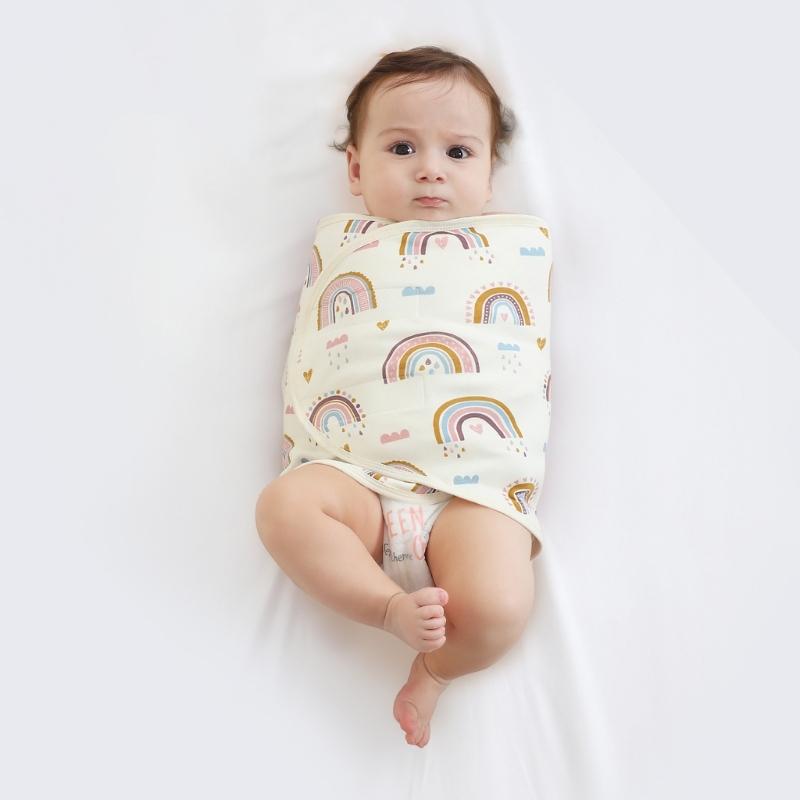 Baby Anti Jump Wrap Cotton Blanket for Newborn Baby Essential Baby Sleep Bag Receiving Blankets Sleeping Bag