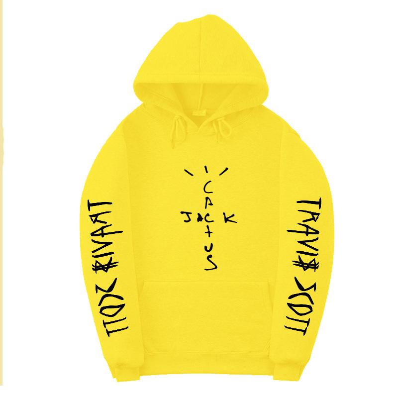 Trendy mikina Travis Scott Street Style s horkotiskovým designem