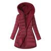Damen Daunenjacke Damen Winter Daunenmantel mit Kapuze Parka Fleecegefüttert Daunenjacke Winddicht Verdickt Oberbekleidung mit Reißverschluss