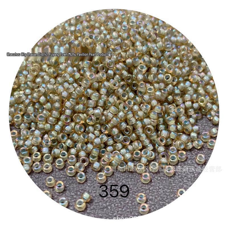 2mm Miyuki Dyed Core Green Purple Seed Beads 11/0 - Beading Accessories