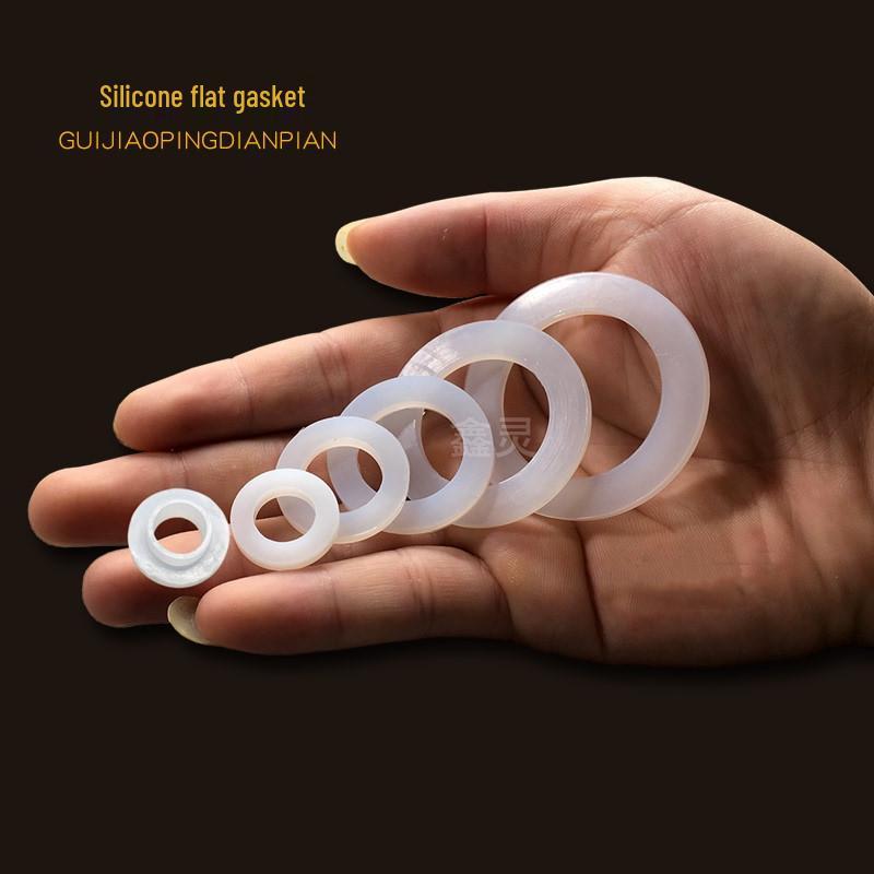 High-Temperature Food-Grade Silicone Water Meter Gasket - 4/6 Point, DN15/20/25