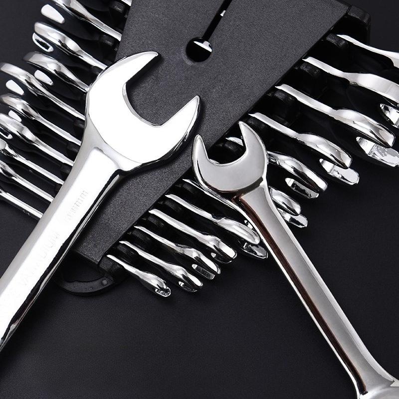 Open End Wrench Stainless Steel Dual-purpose Wrench 8 To 19 Mm Mini Thin Double Open-end Wrench Hand Tools Available Car Tools
