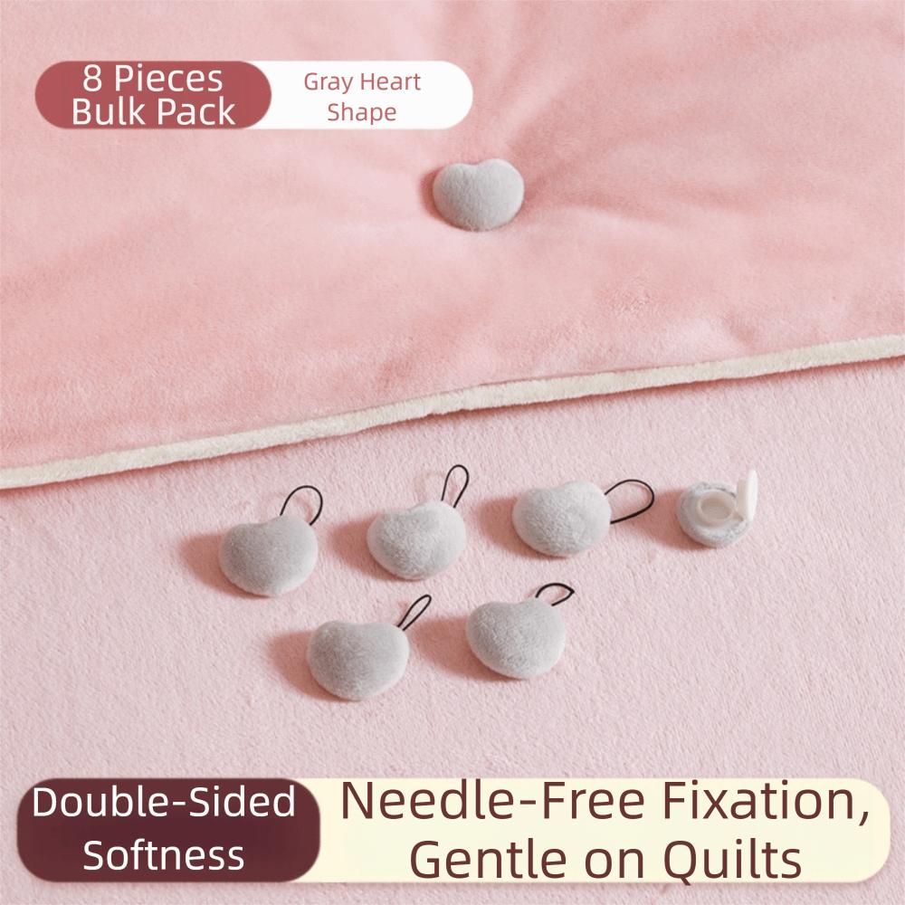 8Pcs New Quilt Fixer Prevent Shifting Invisible Bed Sheet Fixation Easy Instal Traceless Duvet Cover Pins Home