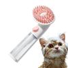 Dog Bath Brush, Cat Grooming Brush, Silicone Pet Comb with Long Handle, Massage Tool for Washing and Shedding