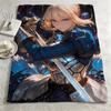 Game FFate Grand Orderr Throw Warm Soft Flannel Blanket Multiuse for Sofa Bed Camping Travel Nap