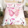 Bettbezug Lila Traum Schmetterling Rose Bettwäsche Digitaldruck Dreiteiliges Set Für Schlafzimmer