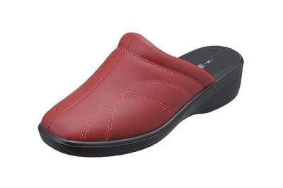 6961 Daily Sandals Hep Simple Office Ladies LL Red [Pansy] Slip-ons